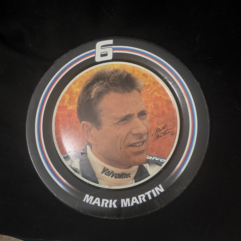 Mark Martin No 6  1995 Nascar Driver Signed Metal Sign / 10" Plate 6tin